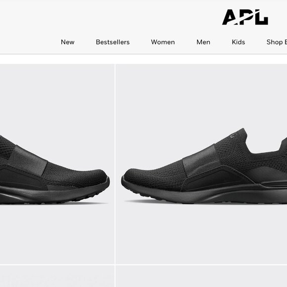 Black APL Women's TechLoom Bliss Sneakers Size 9.5 / Worn Once, Ship with Box - Picture 1 of 8